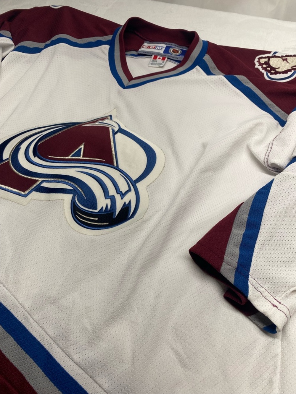 vintage ccm colorado Avalanche Jersey 1990 Size Xl No Player Name